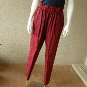 VINTAGE High Waist Cotton Pants